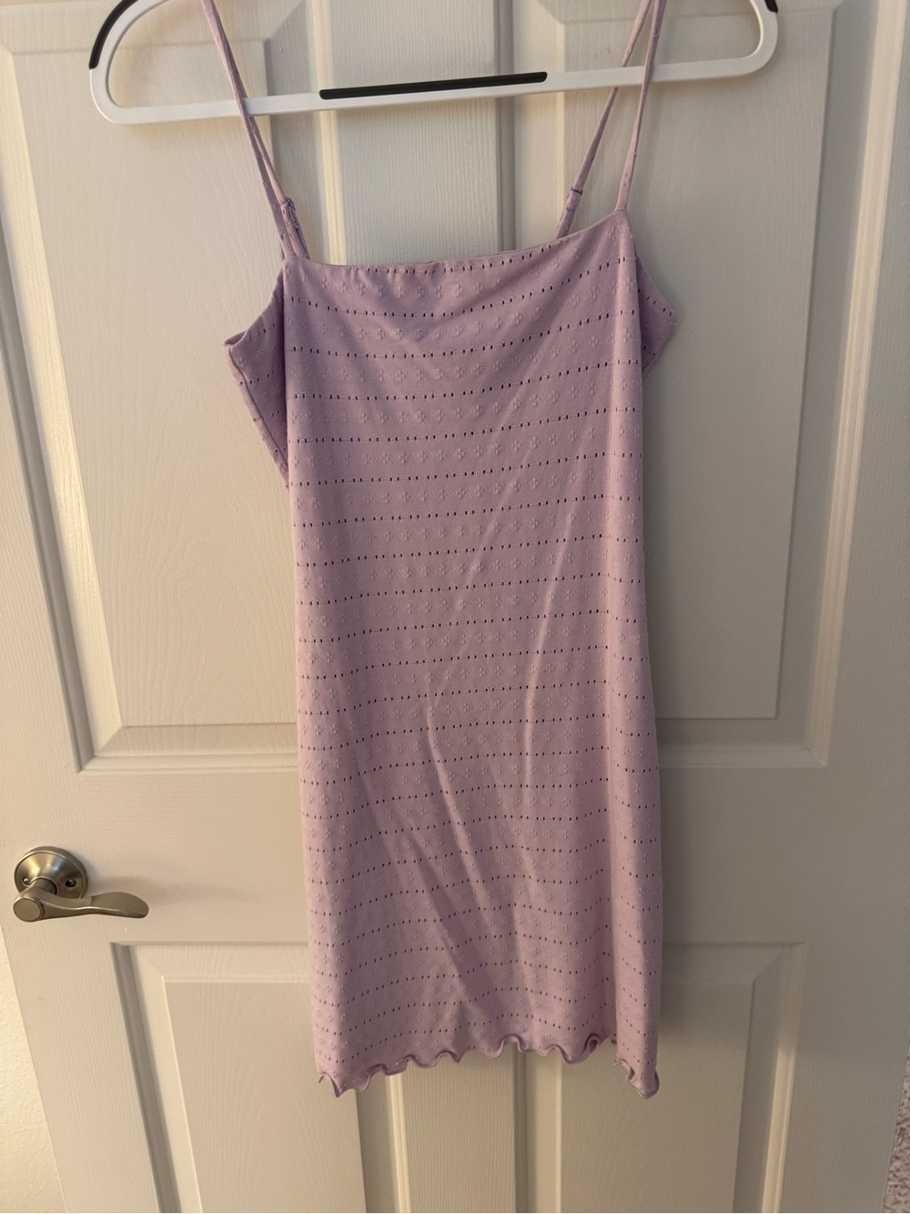 Tularosa Lavender Eyelet Slip Dress